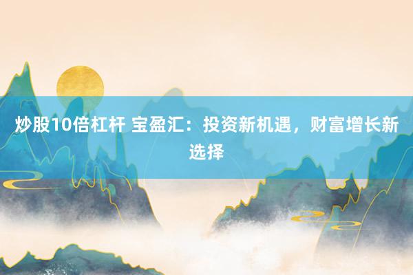 炒股10倍杠杆 宝盈汇：投资新机遇，财富增长新选择